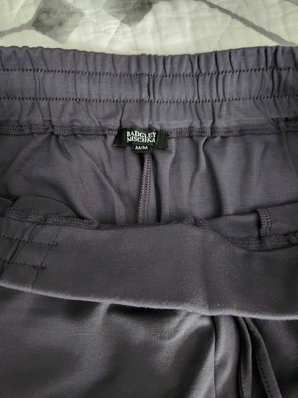 Badgley Mischka Women's Slate Gray Pants - Size Medium